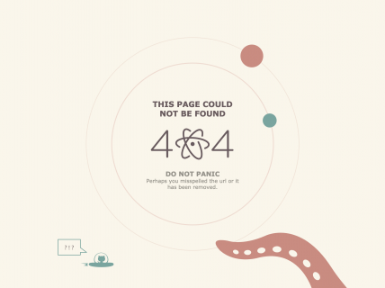 Screenshot of the 404 page from the Atom Text Editor website.