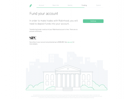 Screenshot of the Sign Up – Step 5 page from the Robinhood website.
